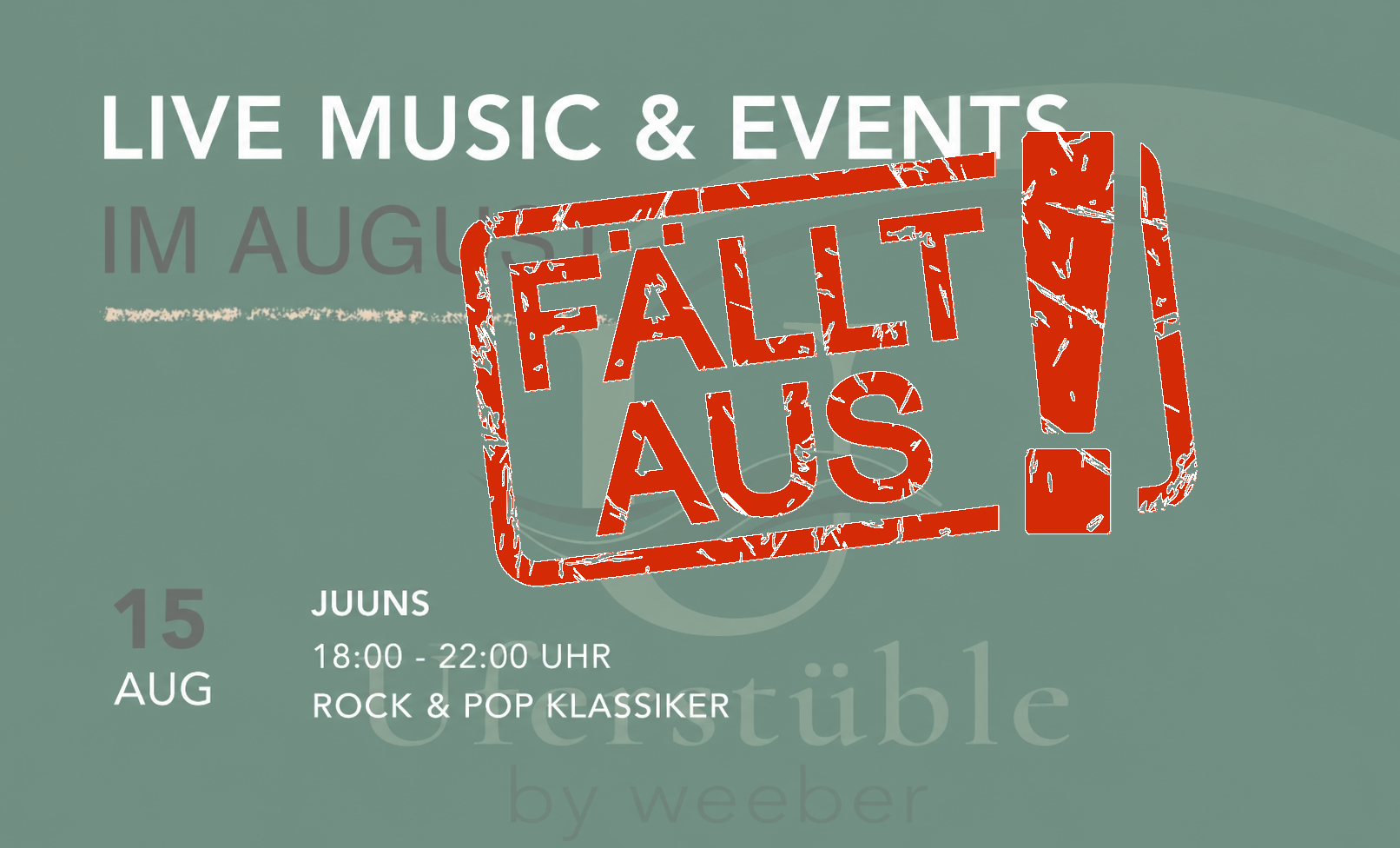!!! FÄLLT LEIDER AUS !!! Uferstüble | Ludwigsburg